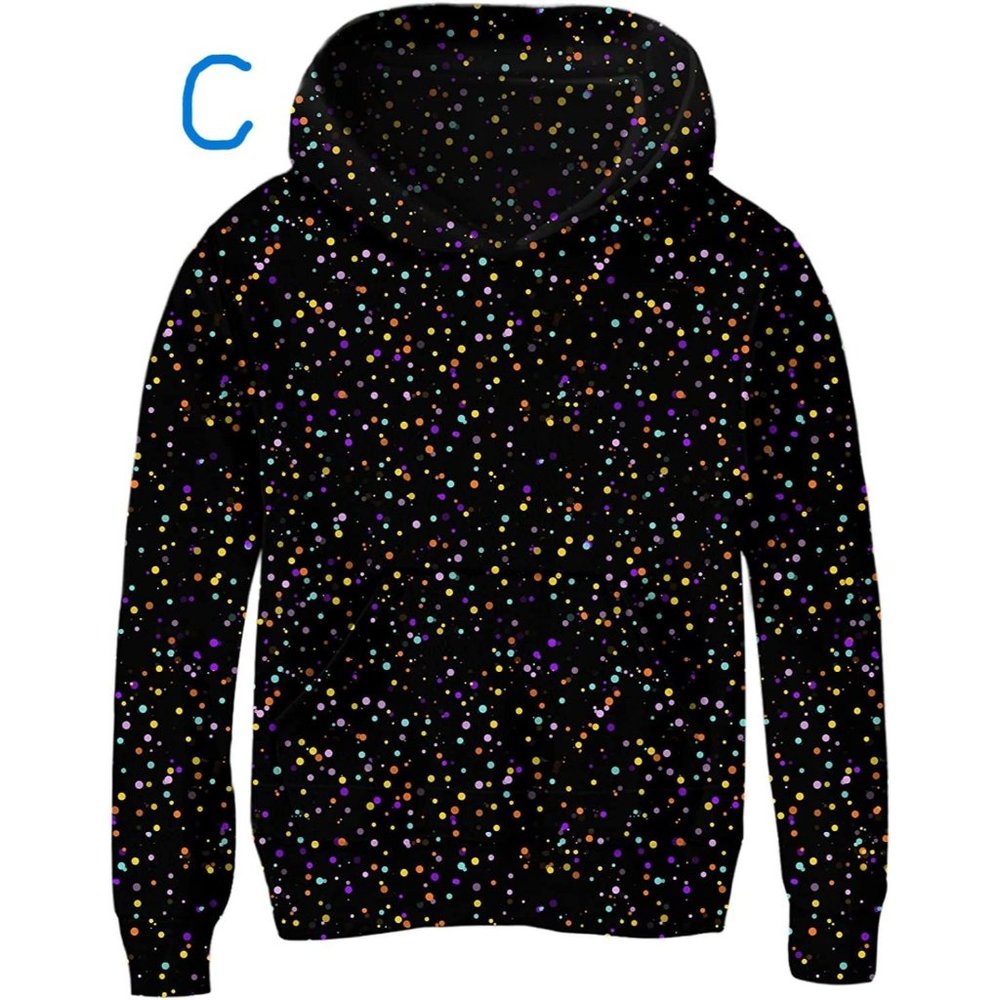 New Pullover Hoodies 3D Graphic Printed Hooded Sweatshirt with Pocket - Picture 3 of 10